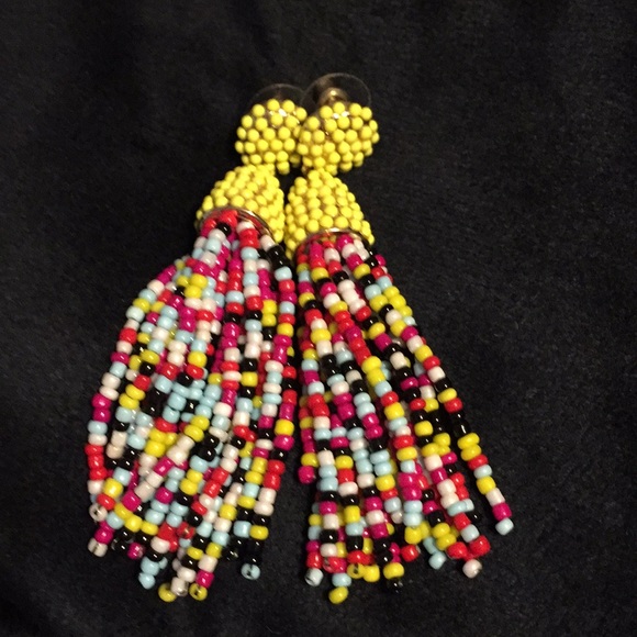 BaubleBar Jewelry - Festive Multi-Color Tassel Earrings